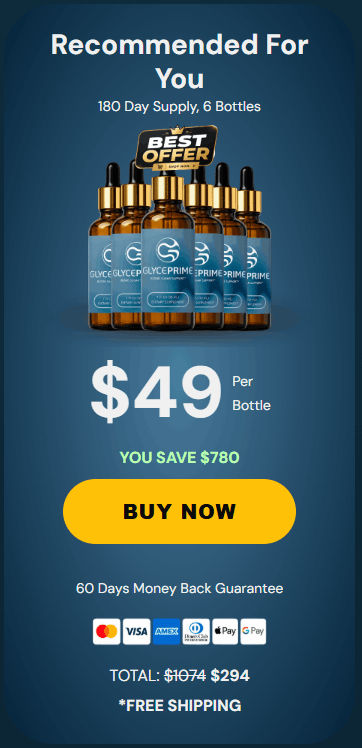 Order GlycePrime 6 Bottles